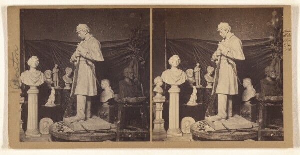Unknown, [Interior of Milmores Studio Showing design of Soldier's Monument for the City of Roxbury, Mass.]