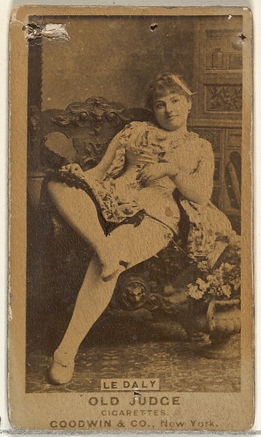 Goodwin & Company, Le Daly, from the Actors and Actresses series (N171) for Old Judge Cigarettes