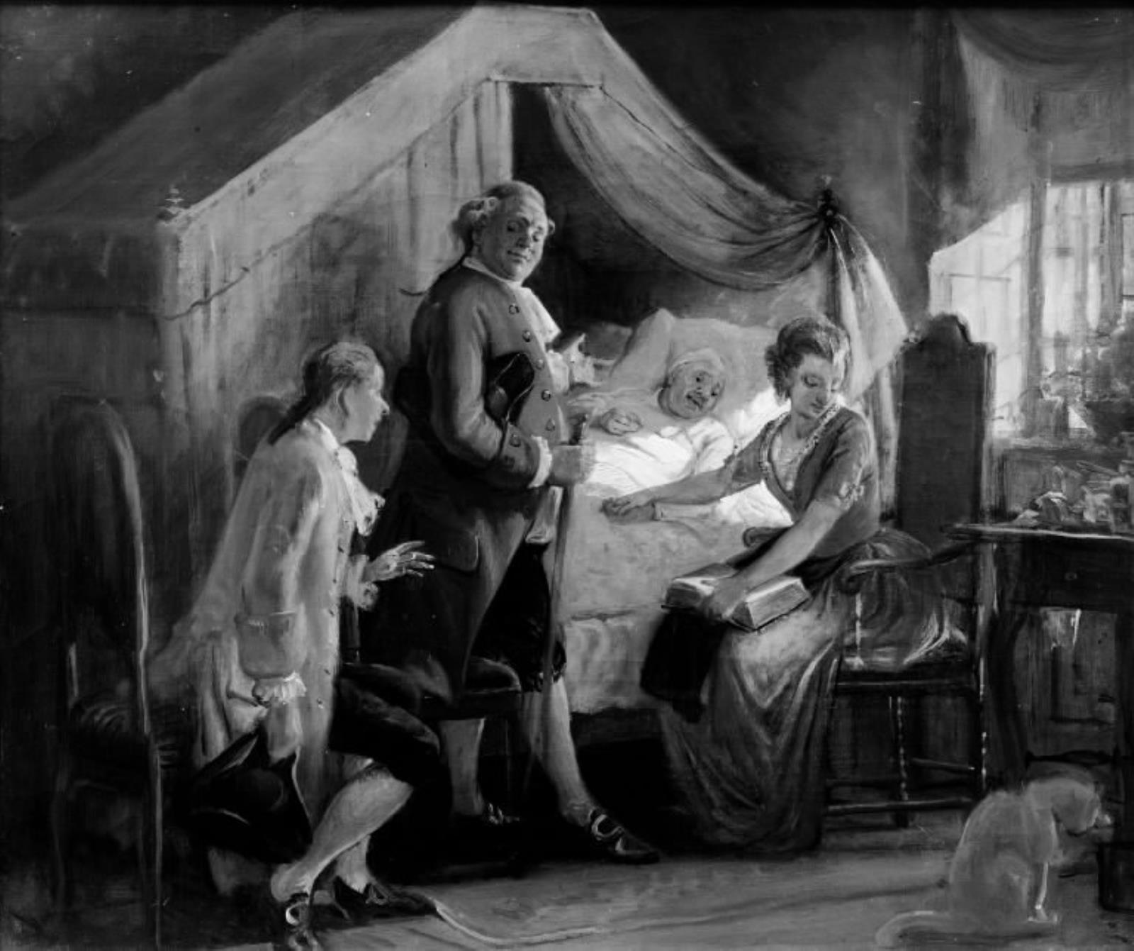 Wilhelm Marstrand, En trolovelse ved sygesengen