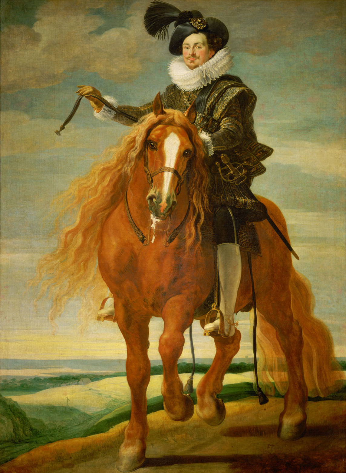 Gaspar de Crayer, Equestrian portrait of Don Diego Messia Felipe de Guzmán, Marquis of Leganés