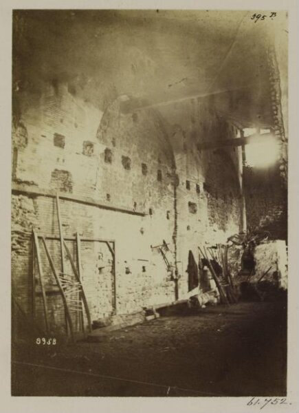 Parker, John Henry, Churches - Lower part of Side Wall of S. Croce in Gerusalemme, with Brick Arch, c. A.D. 160, and Wall filling up the Arch, c. A.D. 750.