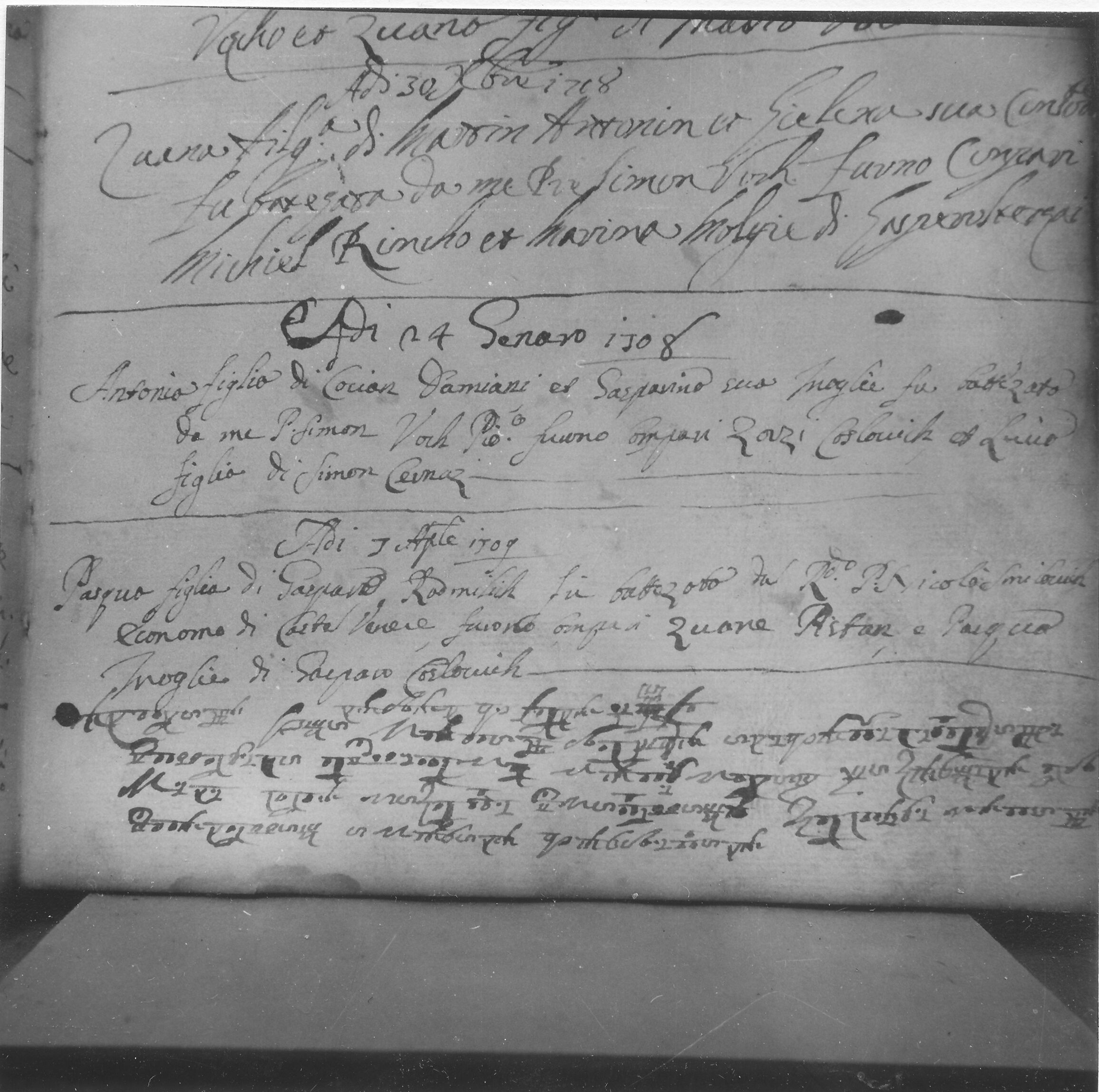 Branko Fučić, Kaštel (Buje), glagoljska matica iz 1668. godine u Arhivu župnog dvora