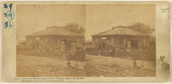 Edward Bierstadt, Old Court House where Daniel Webster sustained his first Argument, May 1805, Plymouth, N.H.