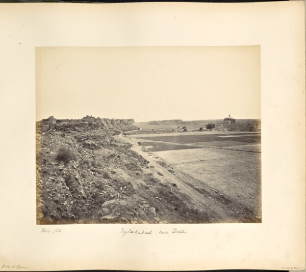 Samuel Bourne, Delhi; Ruins of the Fort of Toghlukabad, distant view, inculding the mausoleum