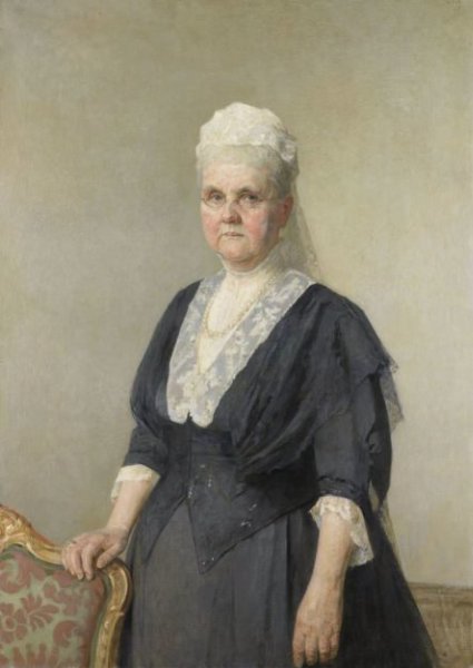 Jan Veth, Koningin Emma, prinses van Waldeck-Pyrmont. Weduwe van koning Willem III
