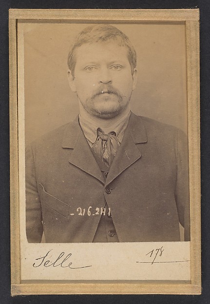 Alphonse Bertillon, Selle. Louis- Désiré-Honoré. 31 ans, né à Bougival. Cordonnier. Anarchiste. 26/3/94.
