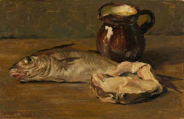Willem Roelofs (II), Stilleven met kabeljauw