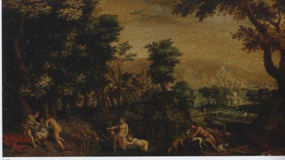 Anton Mirou, Landscape with Diana and Callisto