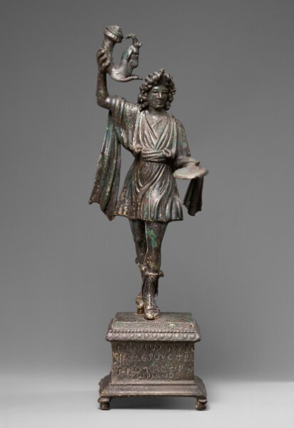 Unknown, Statuette of the Lar/Genius of Aurelius Valerius and Base