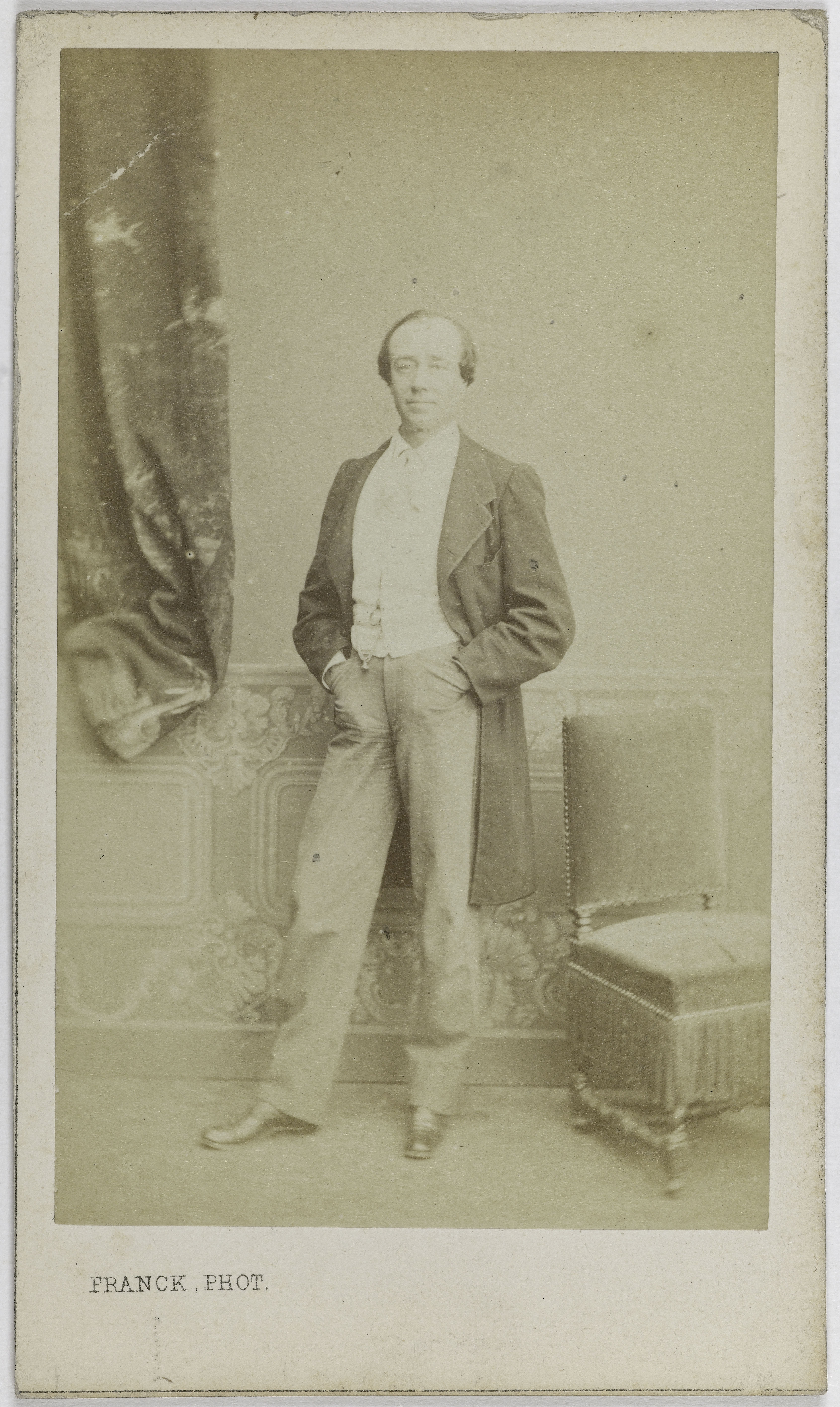 Franck, Portrait de Charles Ponchard (1824-1891), (acteur, chanteur lyrique, metteur en scène)