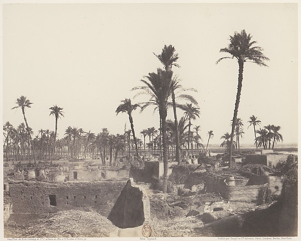 Félix Teynard, Abâzîz, Intérieur d'un Village Arabe