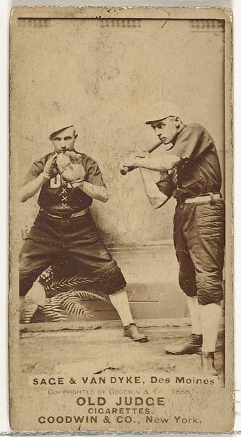 Goodwin & Company, Harry "Doc" Sage and Bill Van Dyke, Des Moines Prohibitionists, from the Old Judge series (N172) for Old Judge Cigarettes