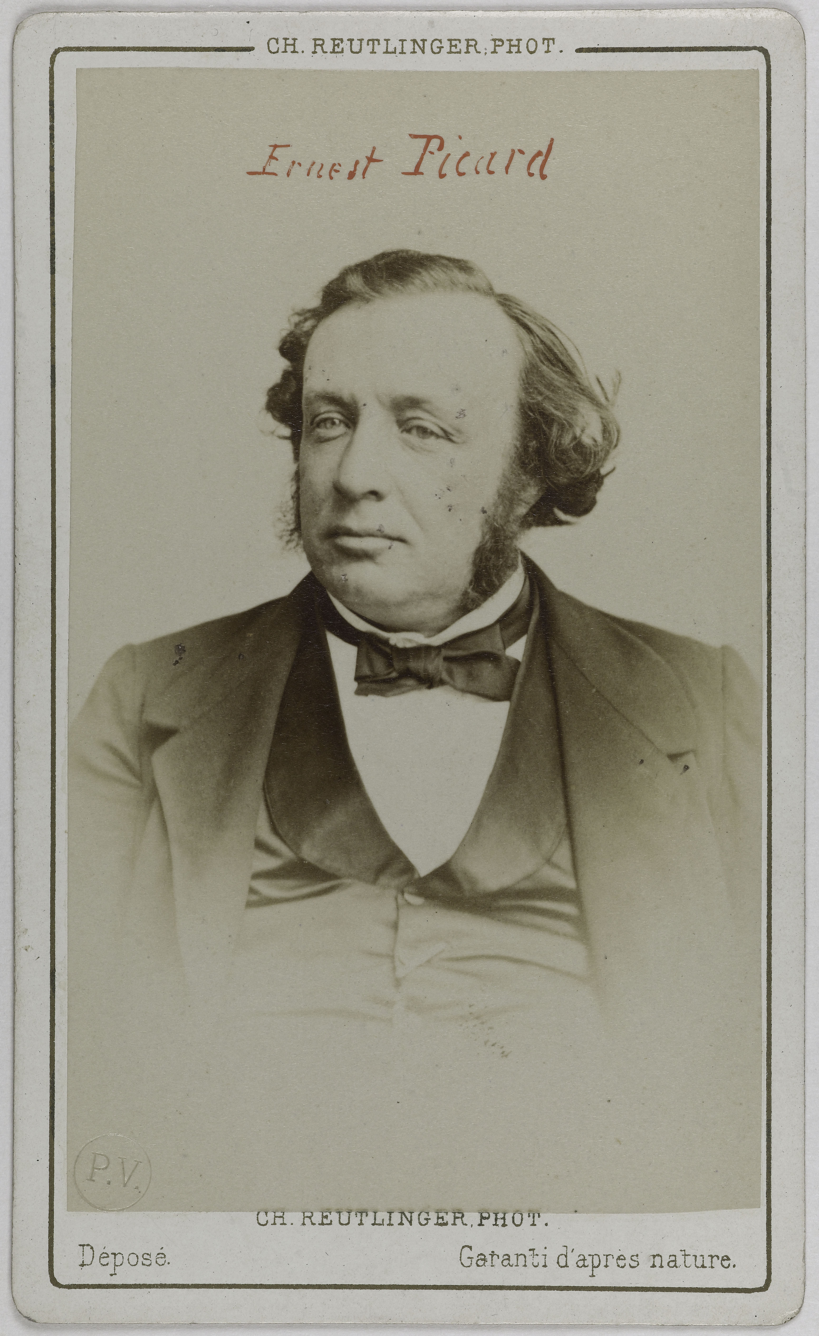 Charles Reutlinger, Portrait de Picard Ernest, (1821-1877), (avocat, homme politique)