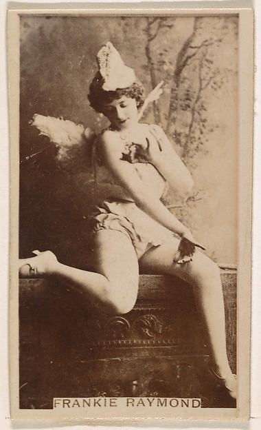 Kinney Brothers Tobacco Company, Frankie Raymond, from the Actresses series (N245) issued by Kinney Brothers to promote Sweet Caporal Cigarettes