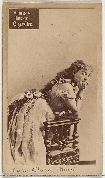 Allen & Ginter, Card 864, Clara Morris, from the Actors and Actresses series (N45, Type 2) for Virginia Brights Cigarettes