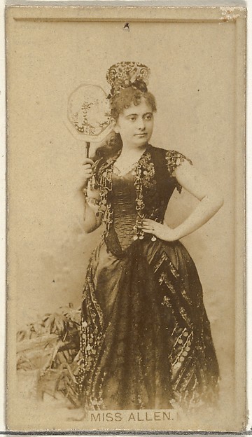 W. Duke, Sons & Co., Miss Allen, from the Actors and Actresses series (N145-8) issued by Duke Sons & Co. to promote Duke Cigarettes