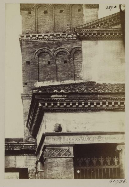 Parker, John Henry, Church of S. Giorgio in Velabro, c. A.D. 1250. Details of the Cornice and Campanile.
