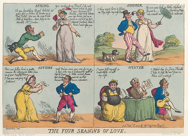 Thomas Rowlandson, The Four Seasons of Love