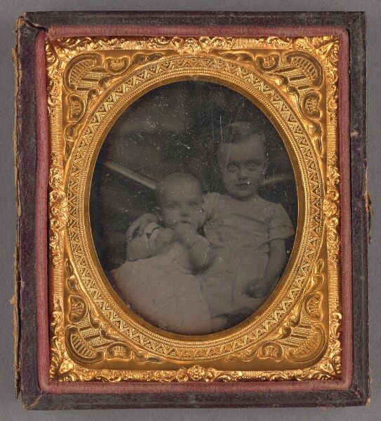 Unknown, [Portrait of Two Seated Children]