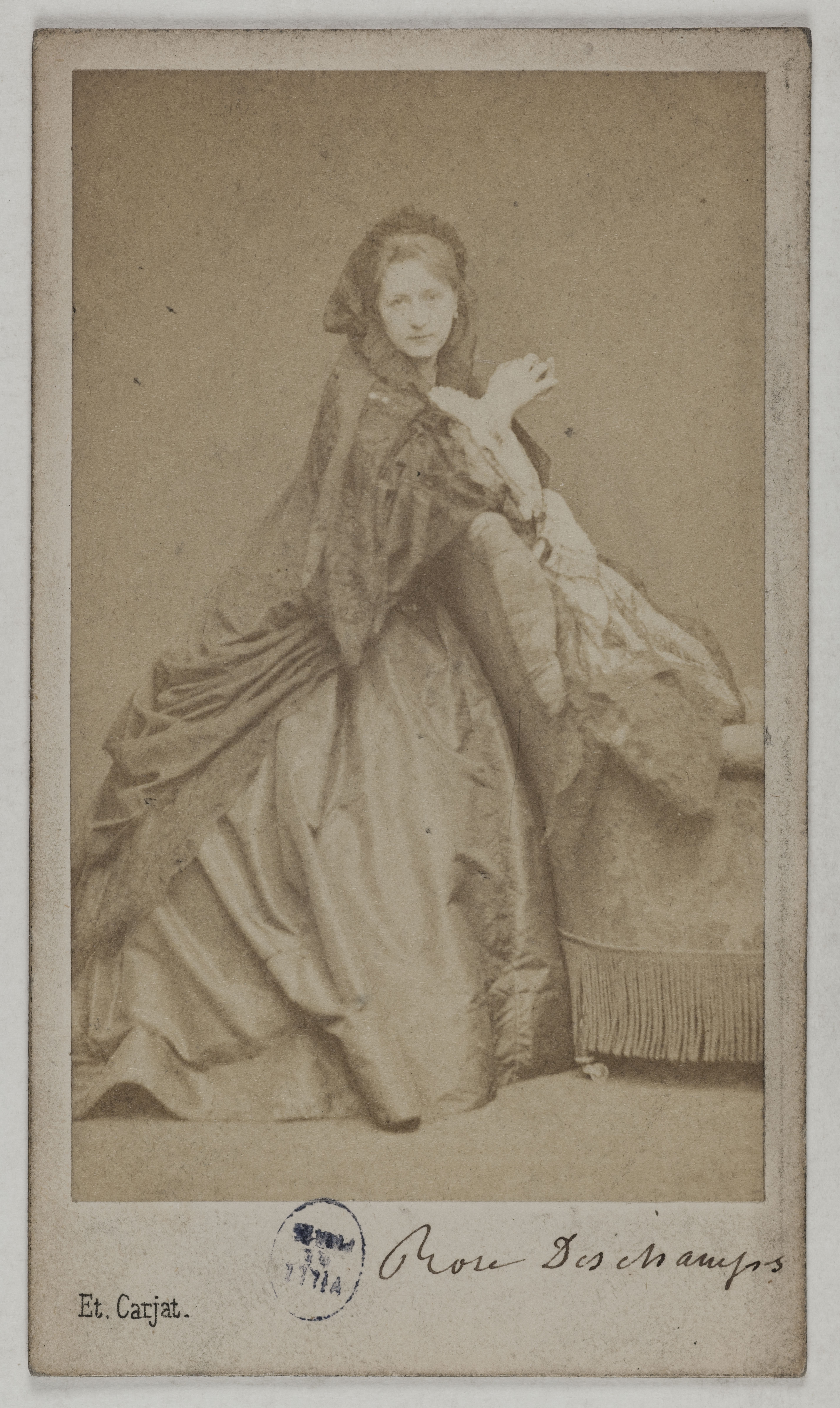 Carjat & Cie, Portrait de Deschamps Rose, (née Céleste Rose Beauregard), (1845-?), (actrice)
