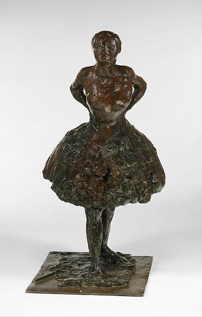 Edgar Degas, Dressed Dancer at Rest, Hands Behind Her Back, Right Leg Forward (Second State)