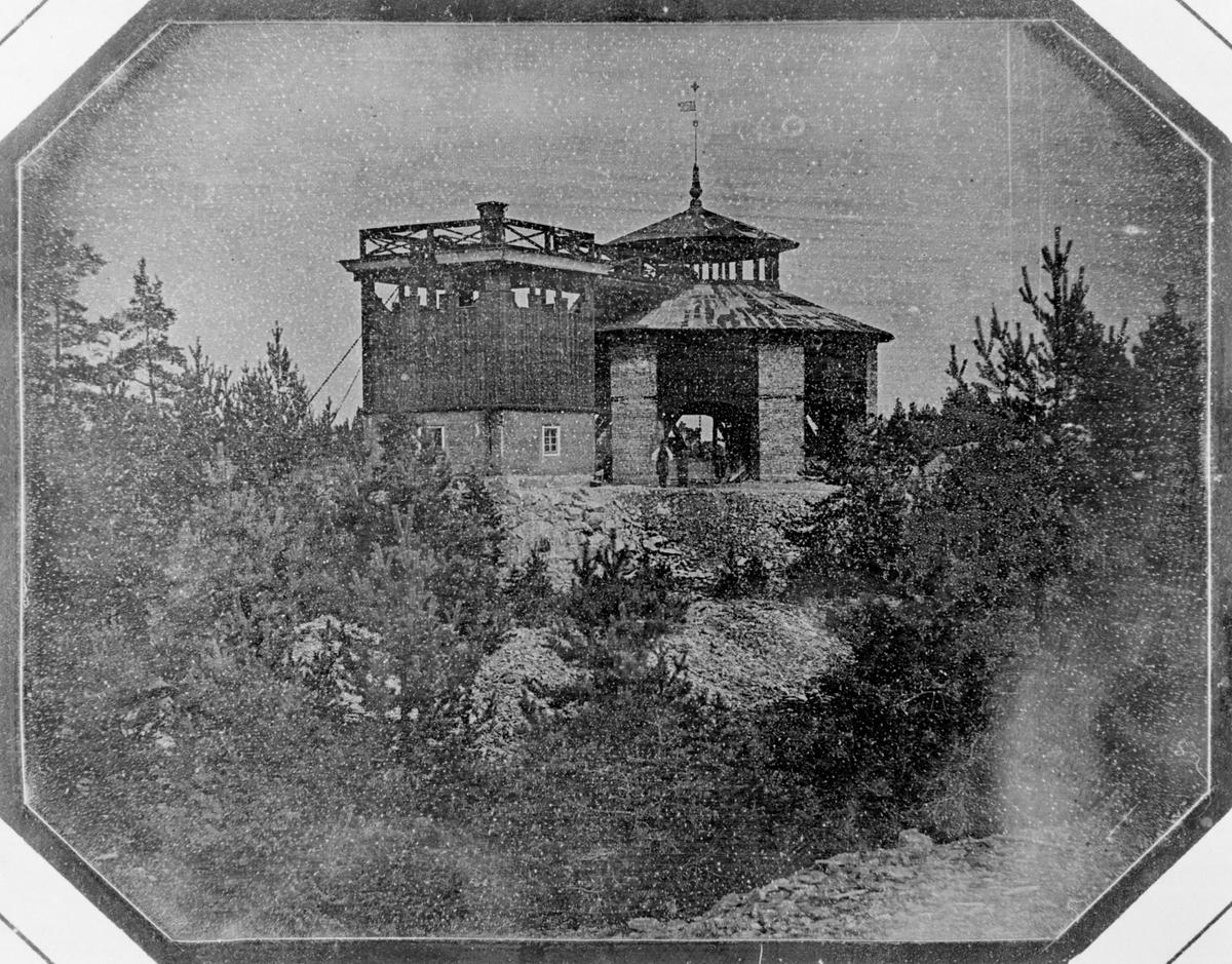Wilhelm Heinemann, Daguerreotyp. Laven över Carl XI:s schakt från söder. Bilden tagen före tillkomsten av ångmaskinhuset.