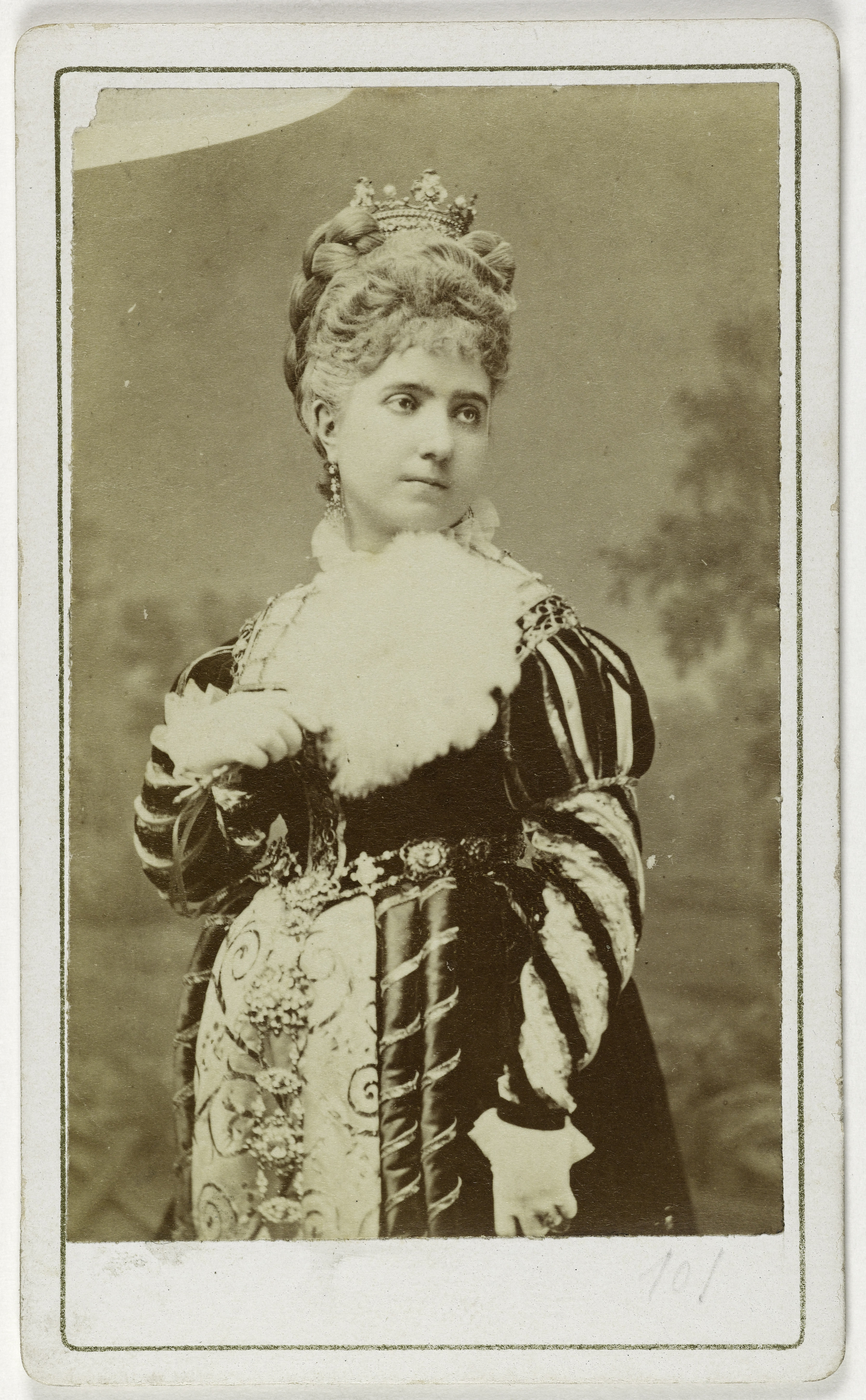 Anonyme, Portrait de Lafontaine Victoria, (née Valous), (1841-1918), (actrice)