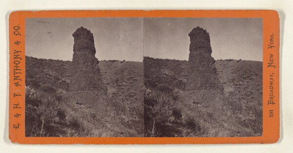 Edward and Henry T. Anthony & Co., Light House Rock, 250 Feet High, Echo Canyon. Union Pacific Rail Road.