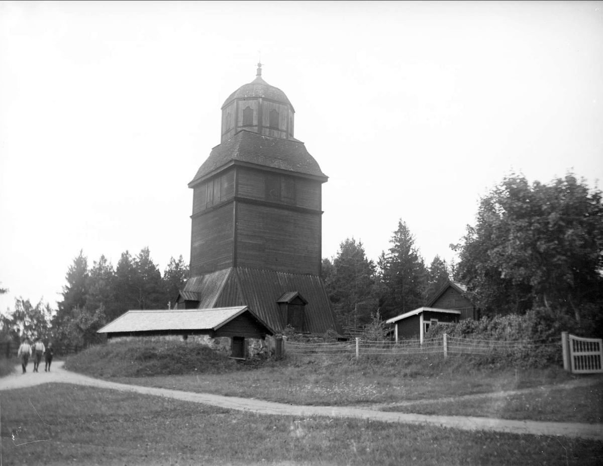August Fredrik Schagerström, Klockstapeln vid Morkarla kyrka, Morkarla socken, Uppland 1921