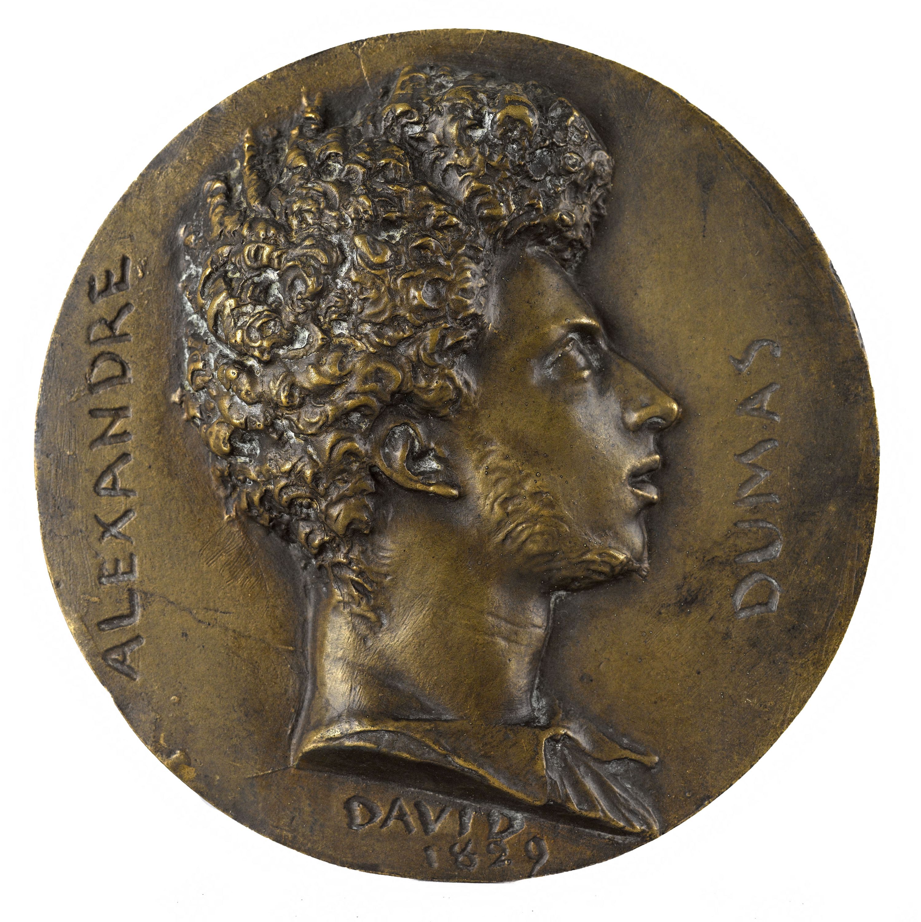 David d'Angers, Portrait d'Alexandre Dumas (1788-1870), écrivain