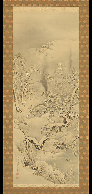 Mori Kansai, Charcoal Kiln in Snow