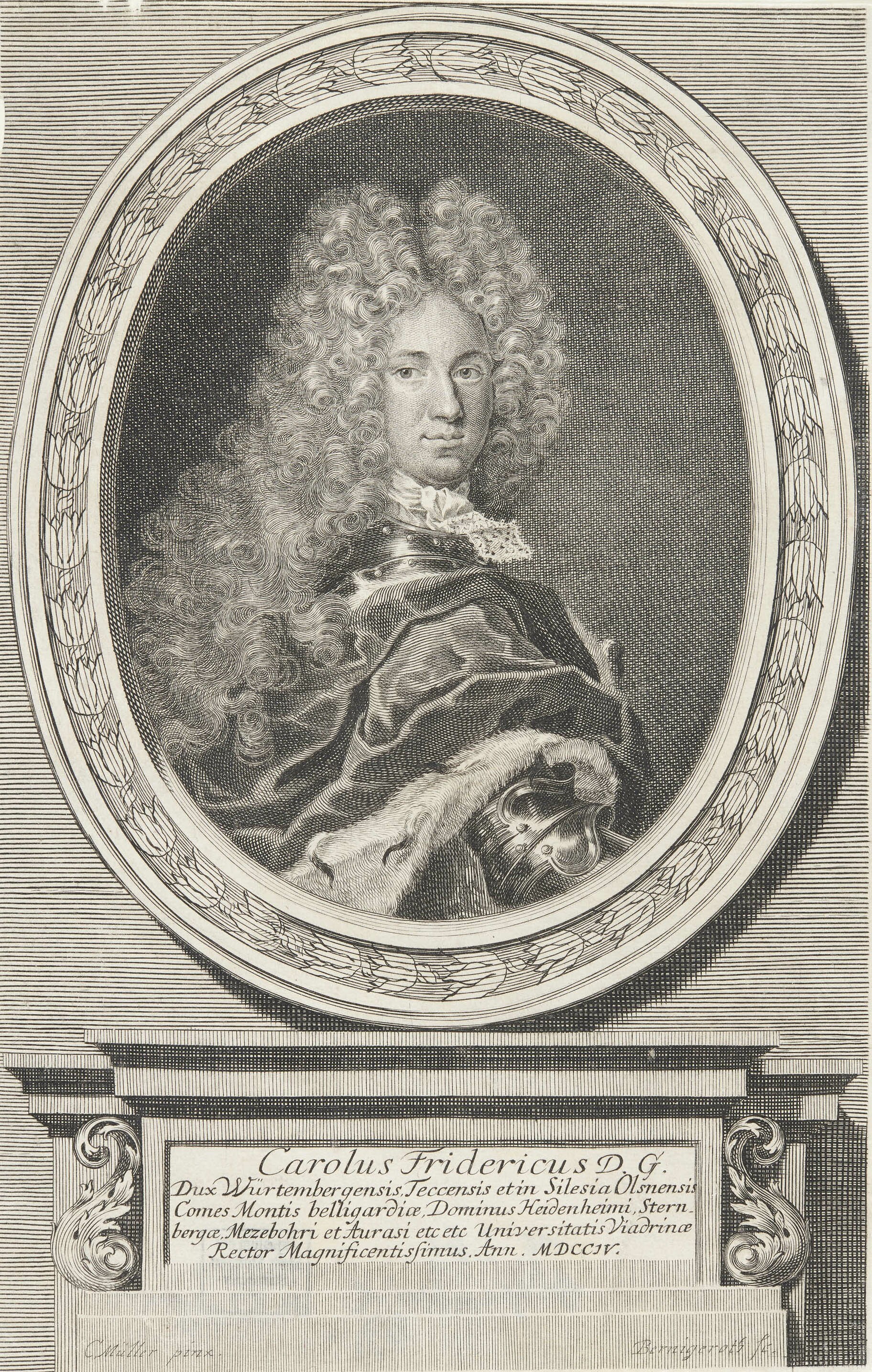 Martin Bernigeroth, Bildnis Herzog Karl Friedrich von Württemberg-Oels