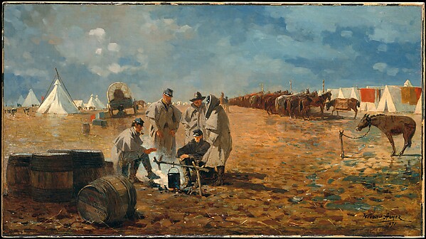 Winslow Homer, Rainy Day in Camp