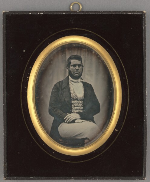 Unknown, [Portrait of a Heavy-set, Bearded Man]