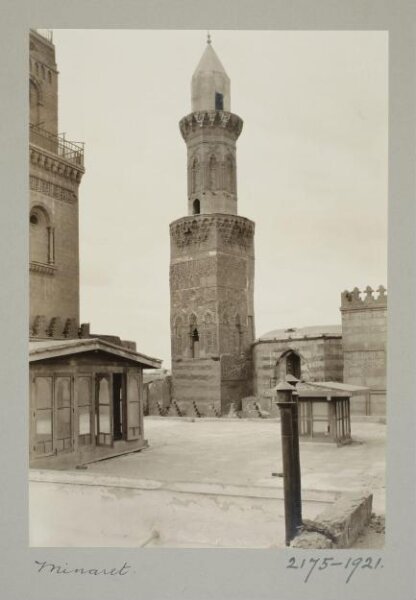 K.A.C. Creswell, Minaret of the funerary madrasa of Mamluk Sultan al-Nasir Muhammad ibn Qalawun, Cairo
