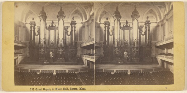 Edward Bierstadt, Great Organ, in Music Hall, Boston, Mass.