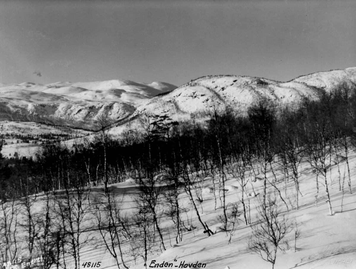 Anders Beer Wilse, Vinter, sno, Hovden.