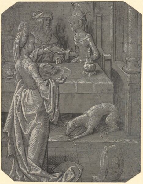 Cornelis Engebrechtsz., Salome with the Head of John the Baptist