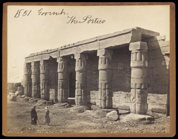 Francis Frith, Goorneh.  The Portico