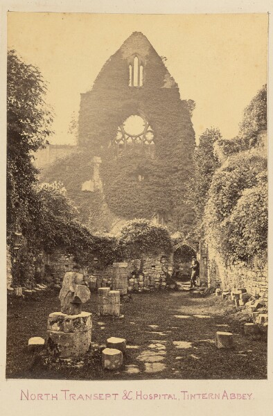 Unknown, [View of North Transcept & Hospital, Tintern Abbey]