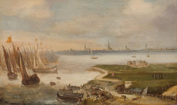 anonymous, The Dutch Defeat at the Blokkersdijk, near Antwerp, 1605