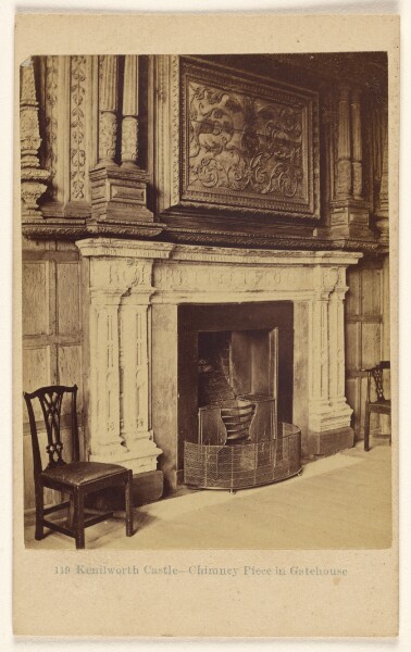 Francis Bedford, Kenilworth Castle - Chimney Piece in Gatehouse.