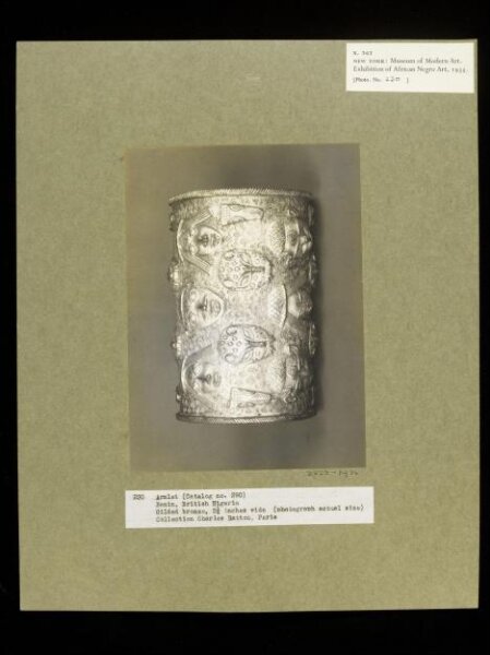 Walker Evans, Armlet with Heads.  Benin.