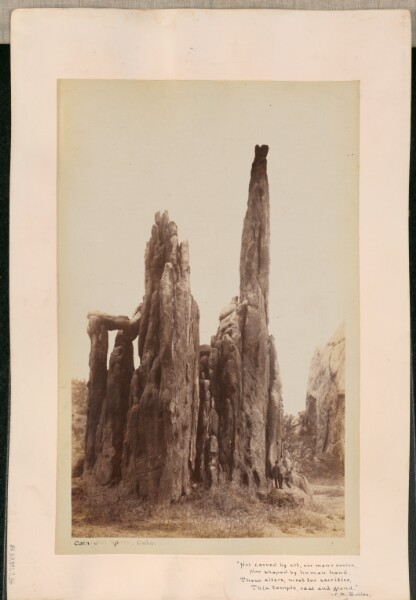 William Henry Jackson, Cathedral Spires, Colorado