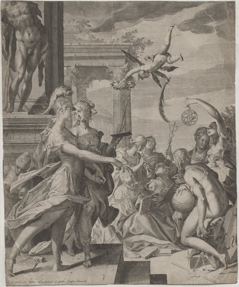 Aegidius Sadeler (II), Allegorie auf die Künste