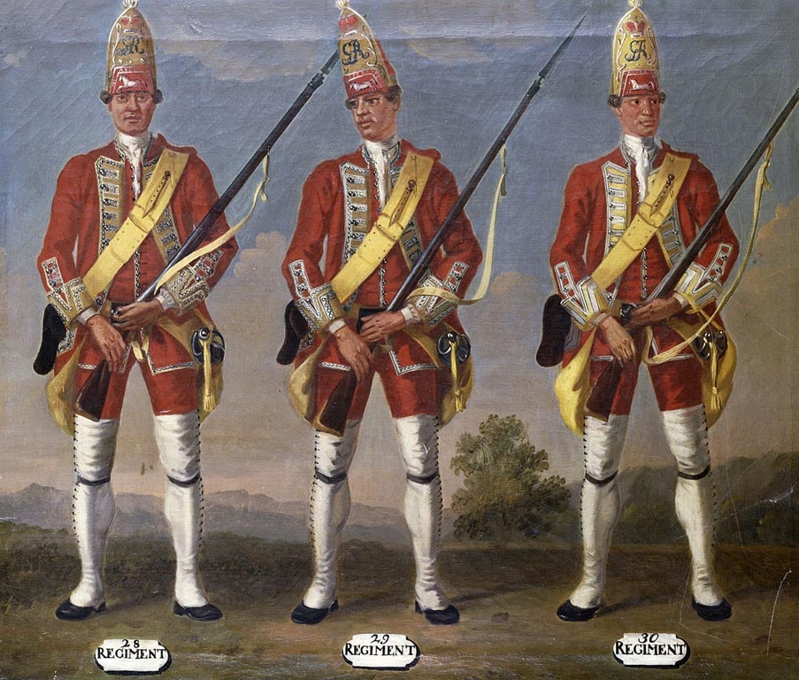 David Morier, Grenadiers, 28th, 29th and 30th Regiments of Foot, 1751