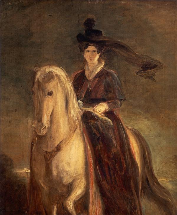 David Wilkie, Queen Adelaide, 1792 - 1849. Princess Adelaide Louisa Theresa Caroline Amelia of Saxe-Meiningen. Queen of William IV