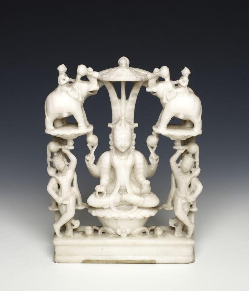 Unknown, Lakshmi with elephants