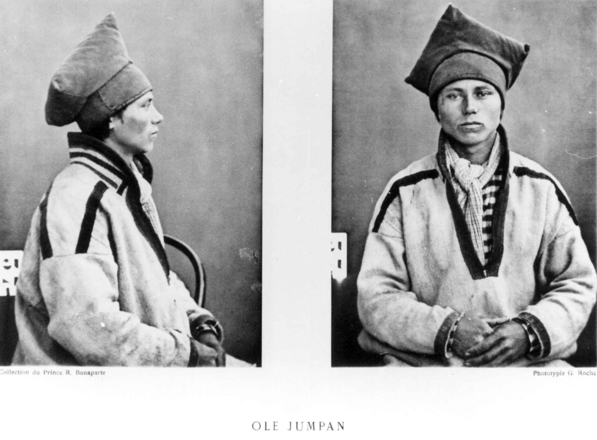 G. Roche, Roland Bonaparte sin samling. Portrett av Ole Jumpan. Inngår i Bonapartes sameportretter som nr. 37. Bonaparte