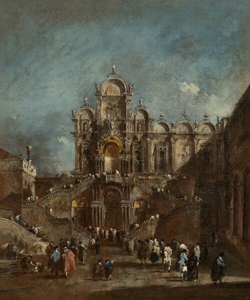 Francesco Guardi, Temporary Tribune in the Campo San Zanipolo, Venice